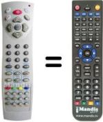 Comandos à distância equivalente Amstrad 32 RF DVD 16:9