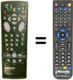 Comandos à distância equivalente Hifivox 28 DG 22 C
