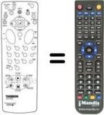 Comandos à distância equivalente Hifivox 21 CT 17 E