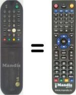 Comandos à distância equivalente LG CB 14F84