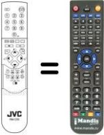 Comandos à distância equivalente JVC AV 28X25