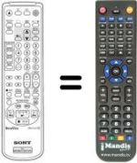 Comandos à distância equivalente Sony KV-21 V6B