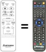 Comandos à distância equivalente RM M30-57401