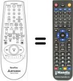 Comandos à distância equivalente RM 531V-59403