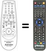 Comandos à distância equivalente RM 541V-59202