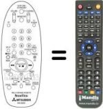 Comandos à distância equivalente RM 65805