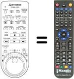 Comandos à distância equivalente RM M25-43301