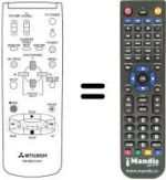 Comandos à distância equivalente RM M50-57601