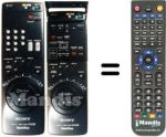 Comandos à distância equivalente Sony SLV-E 90