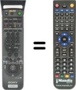 Comandos à distância equivalente Sony SLV-SF 90