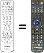 Comandos à distância equivalente Sony SLV-AV 100 VC