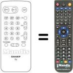 Comandos à distância equivalente Sharp CV 5130 S