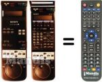 Comandos à distância equivalente Sony SLV-725