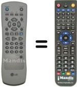 Comandos à distância equivalente LG STV 365