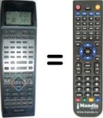 Comandos à distância equivalente Sanyo VHR-D5900 I