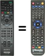 Comandos à distância equivalente Sony KDL-55 HX755