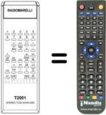 Comandos à distância equivalente T 2001