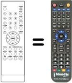 Comandos à distância equivalente Sansui LTV 2045