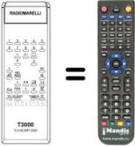 Comandos à distância equivalente T 3000