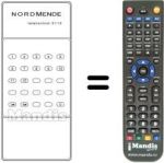 Comandos à distância equivalente TC 2112