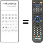 Comandos à distância equivalente TC 2212