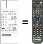Comandos à distância equivalente TECHNITUNER VT 300