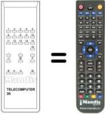 Comandos à distância equivalente TELECOMPUTER 26