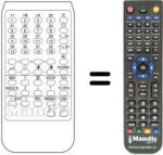 Comandos à distância equivalente TELECOMPUTER 7444