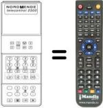 Comandos à distância equivalente TELECONTROL 2300