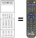 Comandos à distância equivalente TELECONTROL 2301