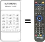 Comandos à distância equivalente TELECONTROL 2336