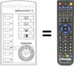 Comandos à distância equivalente TELECONTROL II