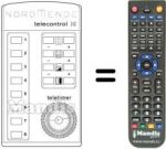 Comandos à distância equivalente TELECONTROL III
