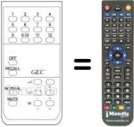 Comandos à distância equivalente TELEMASTER 12