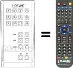 Comandos à distância equivalente TELEOPTIMAT 8