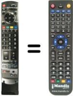 Comandos à distância equivalente Panasonic TH-42PZ82E