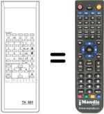 Comandos à distância equivalente TV 501