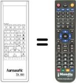 Comandos à distância equivalente TV 501