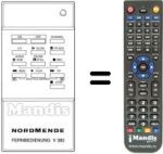Comandos à distância equivalente NordMende V 303 PSN