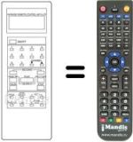 Comandos à distância equivalente Amstrad VCR 4700