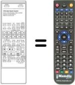 Comandos à distância equivalente VCR 185