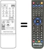 Comandos à distância equivalente VCR 55