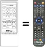 Comandos à distância equivalente Funai VCR 6800