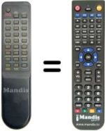 Comandos à distância equivalente Amstrad VCR 9602