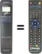 Comandos à distância equivalente Panasonic NV-F55