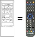 Comandos à distância equivalente VGX-715 HS 720