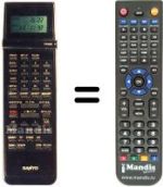 Comandos à distância equivalente Sanyo VHR-D4800 I