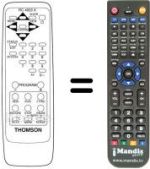Comandos à distância equivalente Thomson V 1400