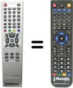 Comandos à distância equivalente United UTV 14X83 D (ver. 2)