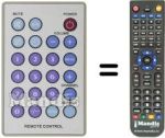 Comandos à distância equivalente Tokai LTV 502